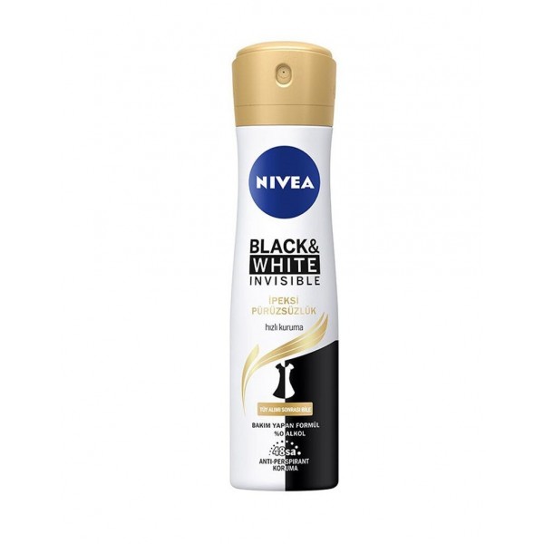 NIVEA DEO 150 ML BAYAN BLACK&WHITE İPEKSİ