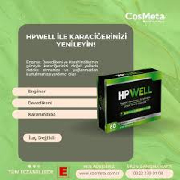 HP WELL 60 LI KAPSÜL TAKVİYE EDİCİ GIDA