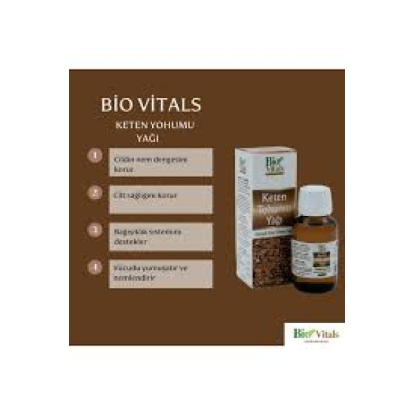 BİOVİTALS KETEN TOHUMU YAĞI 50 ML