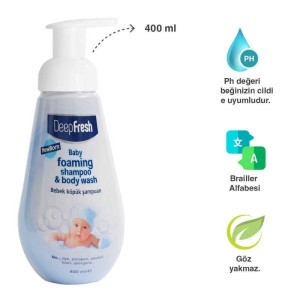 DEEP FRESH BEBEK KÖPÜK ŞAMPUAN MAVİ 400ML