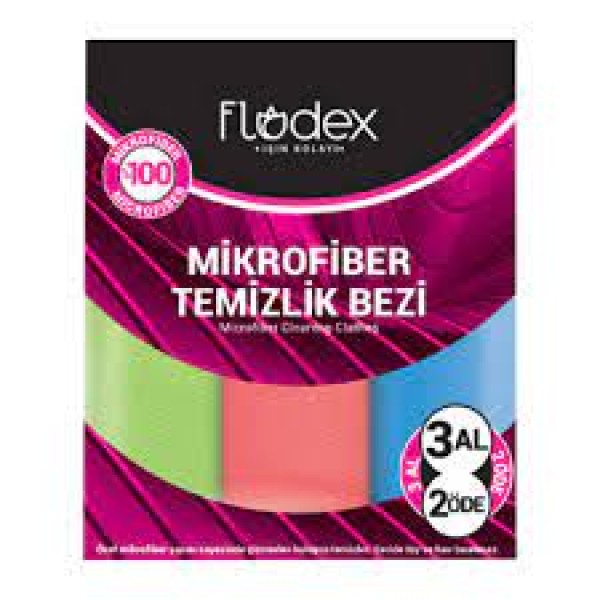 FLODEX MİKROFİBER TEM.BEZİ 3 LÜ