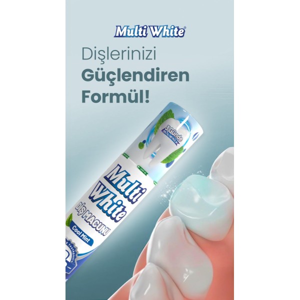 MULTİ WHİTE DİŞ MACUNU YETİŞKİN 50 ML MAVİ