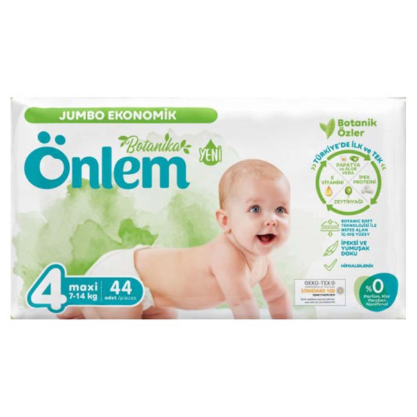 ÖNLEM BOTANICA ÇOCUK BEZİ İKİLİ JUMBO MAXI 44 LÜ (KOLİ4LÜ)