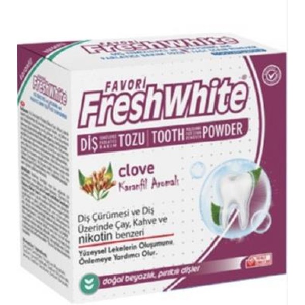 FRESH WHITE DİŞ TOZU PARLATICI KARANFİL