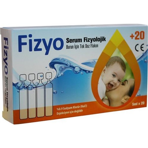 FİZYO SERUM FİZYOLOJİK FLAKON 5 ML 20 Lİ