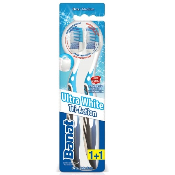 BANAT DİŞ FIRÇASI ULTRA WHITE 1+1 MED