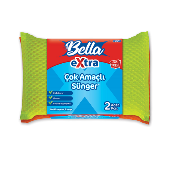 BANAT BELLA EXTRA ÇOK AMAÇLI SÜNGER 2 Lİ