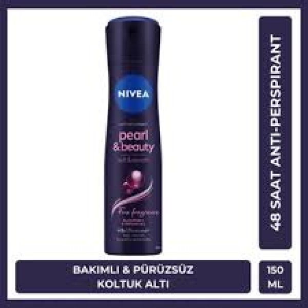 NIVEA DEO 150 ML BAYAN PEARL BEAUTY BLACK