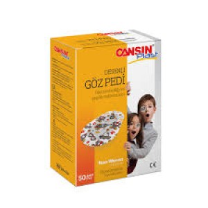 CANSIN DESENLİ GÖZ PEDİ ÇOCUK 50 Lİ